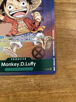 Monkey D. Luffy P-037 One Piece Promo Card TCG 1st Anniversary Stamped Foil - Image 3
