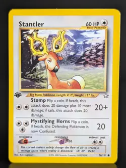 STANTLER 76/111 2000 NEO GENESIS SET POKEMON CARD 1st EDITION - Image 1
