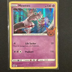 Pokemon TCG Mewtwo Trick or Trade 2022 Holo Rare Card 56/172 NM - Image 1