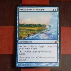 Mtg Declaration of Naught MP/LP Morningtide Rare Magic the Gathering Card - Image 1