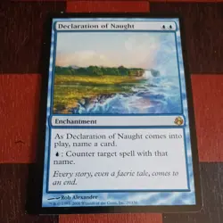Mtg Declaration of Naught MP/LP Morningtide Rare Magic the Gathering Card - Image 2