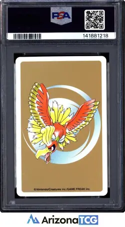 Pokemon 2000 Poliwhirl 061 4 Of Diamonds Gold Playing Card Japanese PSA 10 - Image 2