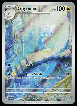 Dragonair 181/165 Holo Illustration Rare 151 Pokemon Card - Image 1