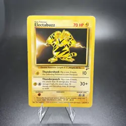Pokemon TCG Electabuzz 24/130 Base Set 2 Unlimited Regular Rare Card DMG -g - Image 1