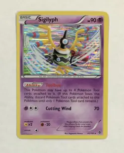 Pokemon SIGILYPH Card 41/101 Holo Rare Plasma Blast NM Unlimited Near Mint - Image 1