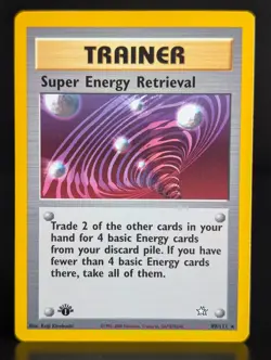 TRAINER SUPER ENERGY 89 /111 2000 NEO GENESIS SET POKEMON CARD 1st EDITION - Image 1