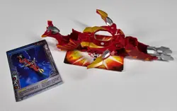 Bakugan Mechtanium Surge Pyrus Raytheus Mobile Assault 270G w / Card 2011 - Image 1