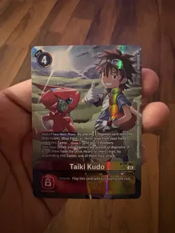 Digimon Card Game Taiki Kudo BT21-083 SR Alternate Art - World Convergence NM - Image 2