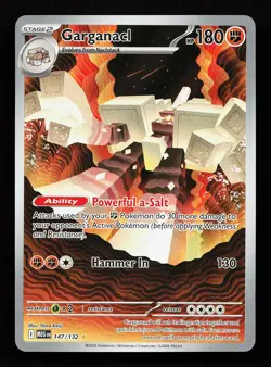 Garganacl 147/132 Illustration Rare Mega Evolution Pokemon Card - Image 1