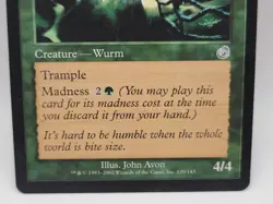Arrogant Wurm LP MTG Torment Creature Wurm Madness Trample Green Magic Card - Image 3
