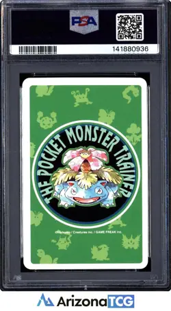 Pokemon 1996 Weedle 5 Of Clubs 013 Green Playing Card Japanese GEM MINT PSA 10 - Image 2