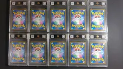 10x TOC 9-10 Pikachu ex 044/193 RR Japanese Pokemon Graded Cards LN05 - Image 2