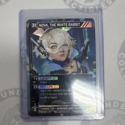 NeuroScape Nova, The White Rabbit Rare Foil Full Art Character Card 813/255 - Image 1
