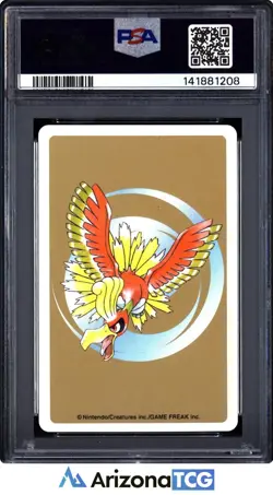Pokemon 2000 Quilava 156 7 of Clubs Gold Playing Card Japanese GEM MINT PSA 10 - Image 2