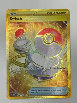 Switch - 206/165 - SV: Scarlet & Violet 151 Pokemon Card TCG Holo Foil NM - Image 1