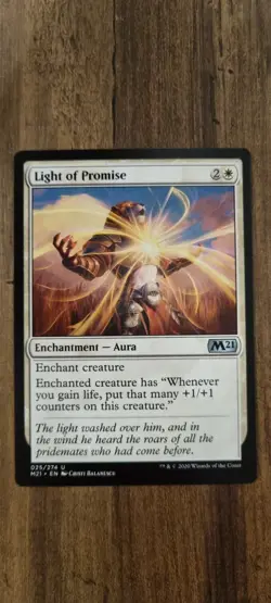 Light of Promise - MTG - NM - Uncommon - Core 2021 - FREE UK P&P - Image 1