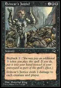 MRM FR/VF 4x Justice de l'incarmal (Evincar's Justice) MTG magic TMP - Image 1