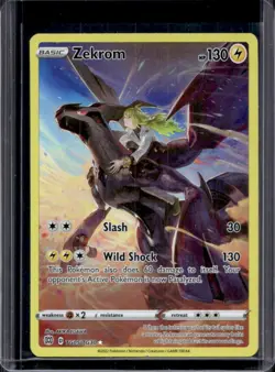 2022 Pokemon SWSH Brilliant Stars Zekrom Trainer Gallery Holo #TG05/TG30 - Image 1