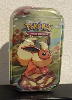 Pokemon Scarlet & Violet Prismatic Evolutions - [Flareon] Mini Tin New & Sealed - Image 1