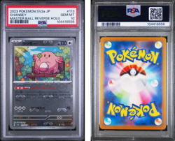 Pokemon 2023 JP Rare Card 151 SV2a Masterball Chansey 113/165 Holo PSA 10 - Image 1