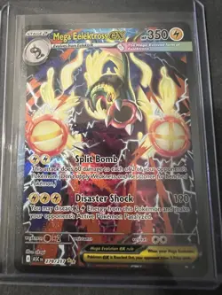 Pokemon TCG Mega Eelektross EX Full Art Holo Rare 278/217 Stage 2 350HP Card - Image 1
