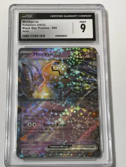 CGC 9 Pokemon Mimikyu ex SV Scarlet & Violet Promo #004 Holo English - Image 1