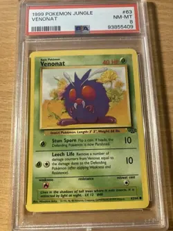 PSA 8 venonat jungle 1999 Pokemon - Image 1