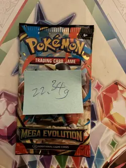 (HEAVY) 22.34g Pokemon TCG Mega Evolution Booster Pack (SEALED)✅ - Image 2