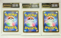 3x Pokemon JPN Charizard ex 006/165 RR OCD 9 & 9.5 Graded Cards AB78 - Image 2