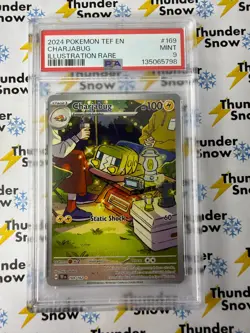 2024 Pokemon Temporal Forces #169 Charjabug IR Illustration Rare PSA 9 - Image 1