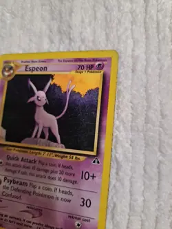 Espeon Regular Rare 20/75 Neo Discovery Unlimited - MP English Vintage Pokemon - Image 4
