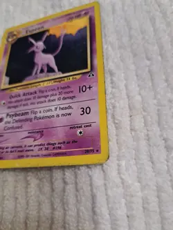 Espeon Regular Rare 20/75 Neo Discovery Unlimited - MP English Vintage Pokemon - Image 5