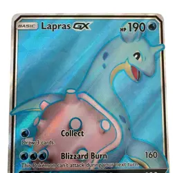 Pokemon Lapras GX (Full Art) Ultra Rare Holo SM Base Set 139/149 ~ 190 HP - Image 4