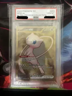 2023 Pokemon 151 Mew Ex Ultra Premium Collection 205 METAL PSA 10 Gem Mint - Image 1