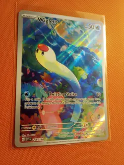 Wiglett 206/198 SV1 Base Illustration Rare Full Art Holo Pokemon NM+ FREE SHIPP - Image 1