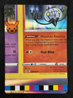 NFC Miscut - Chandelure - Holo - Trick Or Trade 2023 - Error - Pokemon TCG - Image 2