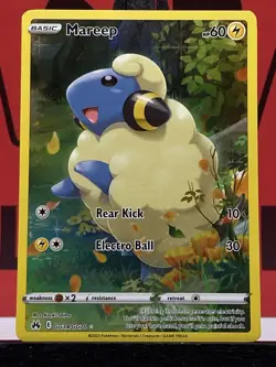 Mareep GG34/GG70 Crown Zenith Galarian Rare Holo Full Art Pokemon TCG 2023 NM - Image 3