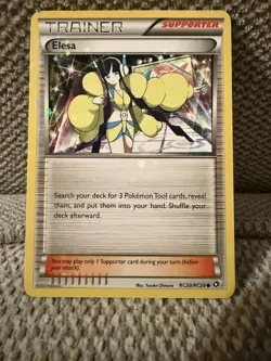 Elesa RC20/RC25 Radiant Collection Legendary Treasures Pokemon Starfoil Nice! - Image 1