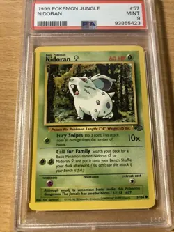 PSA 9 nidoran jungle 1999 Pokemon - Image 1