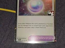 Lillie's Pearl Cosmos Holo WITH SWIRL Pokemon Prize Pack Series 7 151/159 NM - Image 4