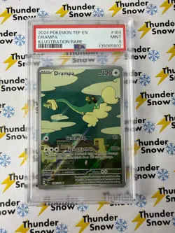 2024 Pokemon Temporal Forces #184 Drampa IR Illustration Rare PSA 9 135065802 - Image 1