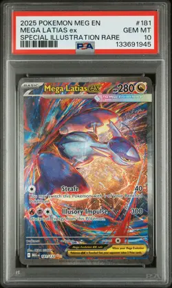 2025 POKEMON MEG EN-SPECIAL ILLUSTRATION RARE #181 MEGA LATIAS EX PSA 10 - Image 1