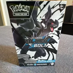 Pokemon Scarlet & Violet Black Bolt Booster Bundle Box 6 Packs Zekrom English - Image 1