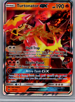 Turtonator GX - 18/145 Guardians Rising Ultra Rare Pokemon - Image 1
