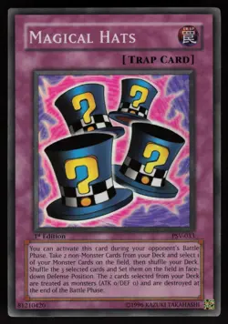 Magical Hats PSV-033 1st Edition Super Rare YU-GI-OH - Image 1