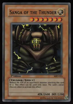 Sanga of the Thunder MRD-025 1st Edition Super Rare YU-GI-OH - Image 1