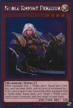 Noble Knight Peredur - NKRT-EN010 - Platinum Rare - Limited Edition Yugioh - Image 1