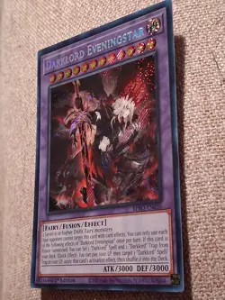 Yu-Gi-Oh Darklord Eveningstar Burst Protocol Secret Rare Pack Fresh - Image 2