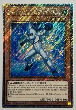 Elemental HERO Neo Aeus RA03-EN218 (NM) Platinum Secret Rare 1st Edition YuGiOh! - Image 1