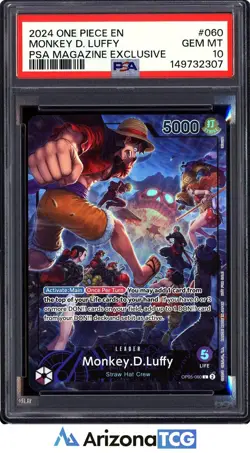 One Piece 2024 Monkey D. Luffy OP05-060 PSA Magazine Exclusive GEM MINT PSA 10 - Image 1